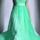 Alluring Tencel Chiffon Jewel Neckline Floor-length A-line Formal Dress