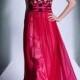 Alluring Tencel Chiffon Keyhole Neckline Floor-length A-line Formal Dress