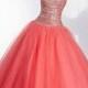 Alluring Tulle Strapless Neckline Floor-length Ball Gown Prom Dress