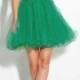 Adorable Satin & Tulle A-line Strapless Sweetheart Two Tone Layered Skirt Short Prom Dress