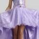 A-line Zipper High Low Tulle,lace Natural Waist Prom Dress