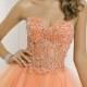 Tulle Zipper A-line Sweetheart Natural Waist Mini-length Prom Dress