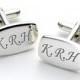 A1INT001 Personalised Initial Cufflinks (ss)
