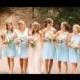 2015 Baby Blue Bridesmaid Dresses Collection