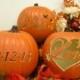 Custom Carved Pumpkins Fall Wedding Set