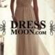 Hot Sell Gorgeous V Neck Cap Sleeves Chiffon Vintage Dress