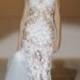 JOL223 sensual sheer see through lace mermaid wedding dress