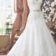 Strapless Sweetheart A-line Lace Appliques Wedding Dresses