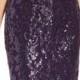 Adrianna Papell Cap-Sleeve Sequin-Lace Sheath