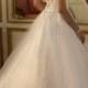 JW15021 Film inspired cap sleeved lace ball gown wedding dress