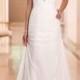 JW15023 simple sweetheart sheath chiffon beach wedding dress