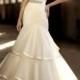 Cross Sweetheart Trumpet Wedding Dresses with Pleated Skirt