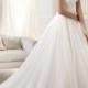 Gorgeous V-neck And V-back Draped Ball Gown Wedding Dresses
