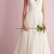 Straps A-line V-neck Wedding Dresses with Illusion Back