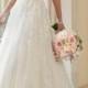 JW15027 vintage inspired tulle a line princess weddding dress
