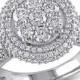 2 CT. T.W. Diamond Bridal Ring in 14K White Gold (GH I2-I3)