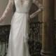 Sheath Bateau Neckline Ruffled V-back Wedding Dresses with Lace Long Sleeves
