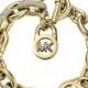 Michael Kors				 		 	 	   				 				Pave Golden MK Toggle Bracelet
