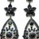 Royal Blue Earrings Rhinestone Chandelier Earrings,Crystal Long Earrings, Gifts for her, Women Gift,Christmas Gift,Black friday cyber monday