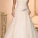 Sweetheart Cross Asymmetrical Ruched Bodcie A-line Wedding Dresses