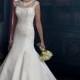 Cap Sleeves Illusion Neckline A-line Wedding Dresses