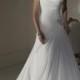 A-line Wedding Dresses with One Shoulder Neckline and Corset Closure