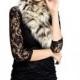 Faux fox fur fur hat with lynx fur scarf