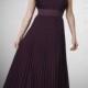 Shirred Bust with Charmeuse Waistband and Pleated Skirt Bridesmaid Dresses