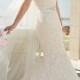 Alluring Lace Sweetheart Neckline Natural Waistline Mermaid Wedding Dress