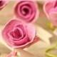 Lovely DIY Paper Roses Wedding Escort Cards 