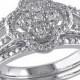 1/3 CT. T.W. Diamond Bridal Ring Set in Sterling Silver (GHI I2-I3)