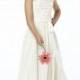 Straps Chiffon Flower Girl Dresses with Shirred Bodice and Full Skirt