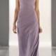 Sleeveless Floor Length Bridesmaid Dresses with Criss-crossed Ruched Bodice