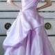 Romance lilac lanvender colored organza ball 2015 wedding dress
