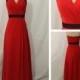 2015 Red Long Evening Dress & Party Dress & Homecoming Dress For Discount