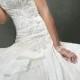 Beautiful Exquisite Elegant Thick Taffeta A-line Wedding Dress In Great Handwork