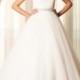 JW15084 Scoop backless tulle ball gown bridal wedding dress