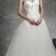 Beautiful Satin & Tulle Ball Gown Sweetheart Neck Dropped Waistline Wedding Dress