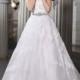 Gorgeous A-Line/Princess V-neck Sleeveless Beading Applique Chapel Train Organza Wedding Dress