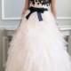 Luxury Strapless Floral Embellished Long Prom Dresses with Ruffled Skirt