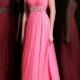 Strapless Plunging Sweetheart Ruched Bodice Floor Length Prom Dresses