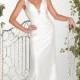Beautiful Elegant Exquisite Taffeta Wedding Dress In Great Handwork