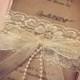 Lace And Pearl Hand Made Invitation - Wedding/Shower Invitations