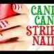 Candy Cane Striped Nails Tutorial