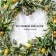 DIY Orange And Olive Wreath For Winter Holiday Weddings 