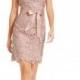 Adrianna Papell Strapless Lace Sheath