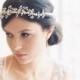 Bridal Hair Vine, Enamel Wedding Halo Headpiece - Tiny Dancer No. 2017