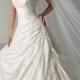 Beautiful Elegant Exquisite Strapless Taffeta Wedding Dress In Great Handwork