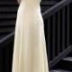Diamante Silk Yellow Short Sleeves Floor Length Evening Dress