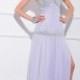 Lilac Strapless Sweetheart Beaded Long Prom Dresses